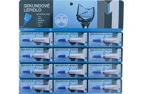 Sekundové lepidlo, plát 12x3g.