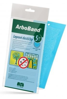 Lepové dosky modré Arboband 5ks k ochrane rastlín.