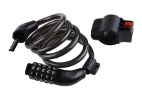 Zámok na bicykel 120cmx10mm Code.