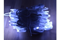 Vianočné osvetlenie LED reťaz biela 10m 100ks led.