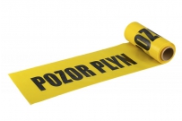 Fólia výstražná pozor plyn.