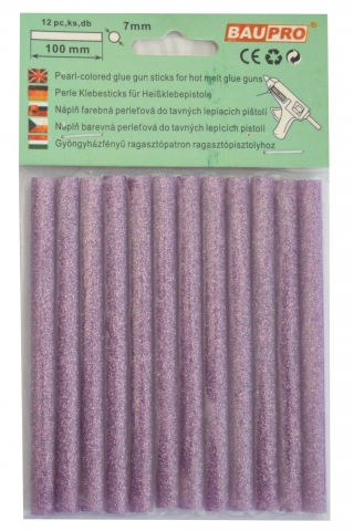 Tavná náplň perleťová fialová 11x200mm 12ks Baupro