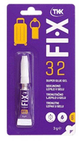 Lepidlo sekundové gelové FIX 32 3g TKK