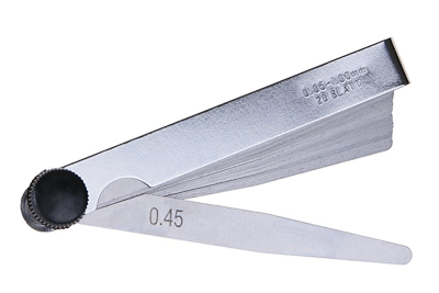 Sada špárových mierok 0,05-1mm 20 listov.
