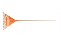 Hrable plastové 60cm 24 lamiel drevená násada 160cm.