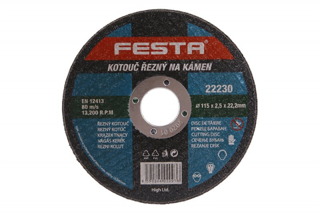 Kotúč rezný na kameň 115x2,5x22,2mm