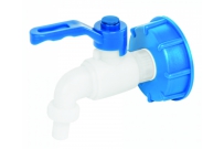 Redukcia PVC s 1/2" ventilom pre 1000L IBC kontajner.
