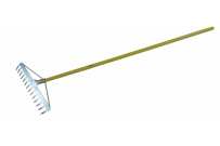 Hrable pozinkované vystužené násada fiber 1500mm.