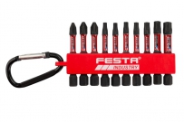 Torzné bity sada PH,PZ,torx S2 1/4" 50mm 10ks FESTA INDUSTRY.