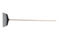 Hrable plastové 40cm 23 lamiel drevená násada 160cm.