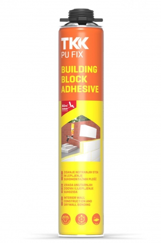 Pena pištoľová na lepenie tehly a tvárnic 800ml TKK