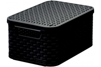 Box úložný Rattan S s vrchnákom.