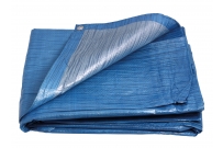 Plachta PE 70g modro-strieborná.