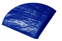 Plachta PE 120g okrúhla modro-strieborná.