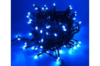 Vianočné osvetlenie LED reťaz modrá 4m 100ks led 8P.