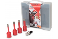 Diamantové korunky Mini DRYGRES 6,8,10,12mm + adaptér.