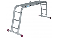 AL rebrík kĺbový 4x3 MULTIMATIC s plošinou.